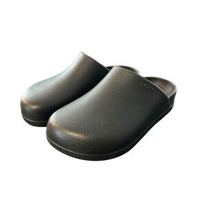 Crocs Dylan Clogs Black Slip Resistant Work Shoes Mens 4 Womens 6 Slip On 10075